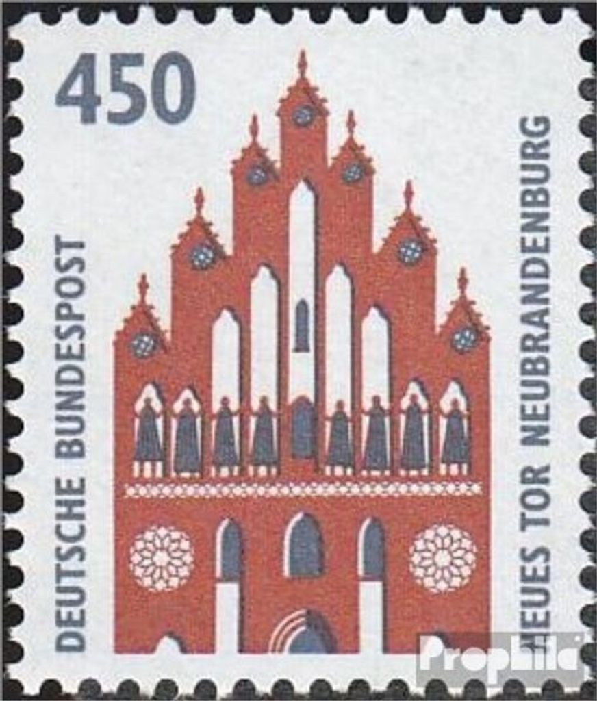 Briefmarken BRD (BR.Deutschland) 1992 Mi 1623 (kompl.Ausgabe) postfrisch Sehenswürdigkeiten (XII)