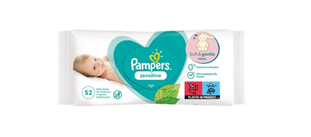 Pampers vlhčené ubrousky Sensitive bez vůně 5 balení 260 Obrázek produktu 