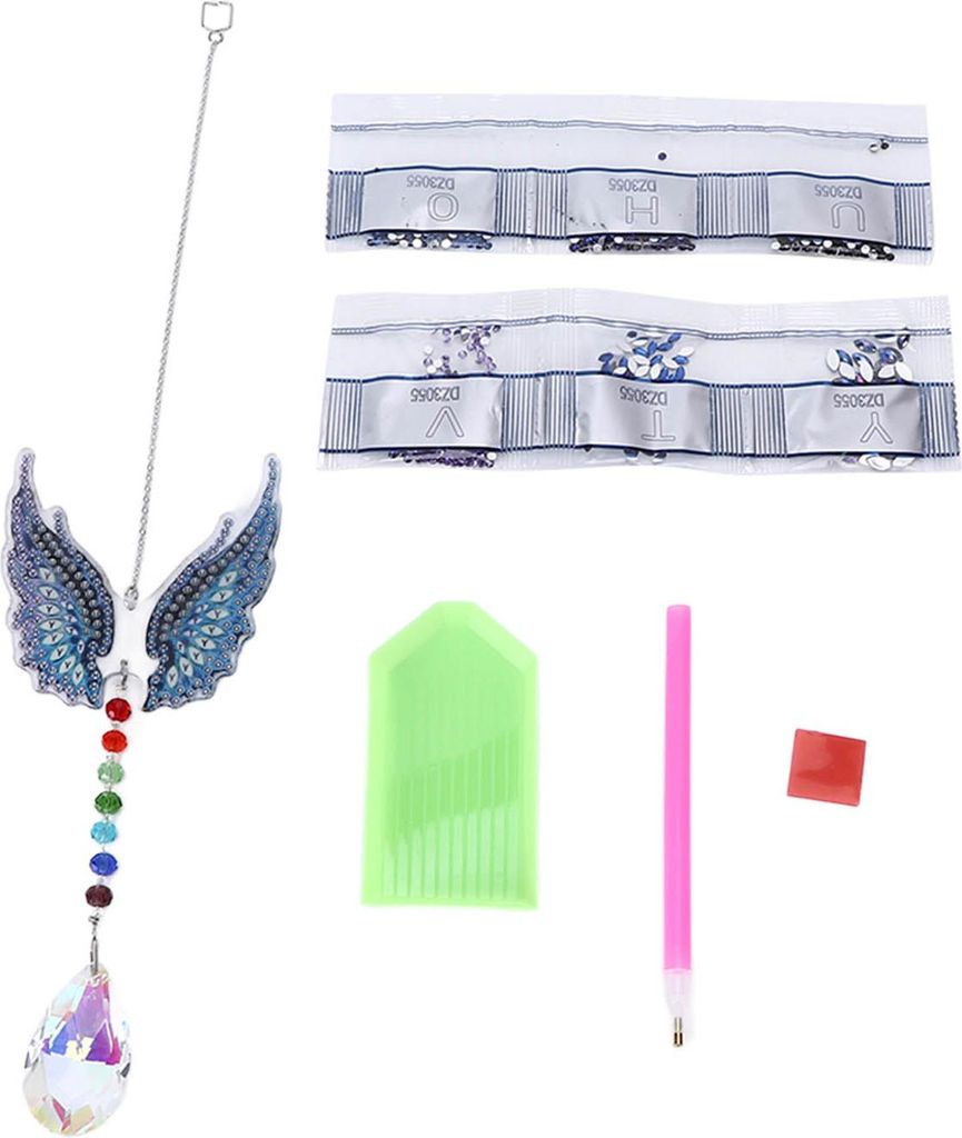 Strassanhänger in einzigartiger Flügelform zum Selbermalen šC Dekorative Accessoires für Fenster und Zuhause