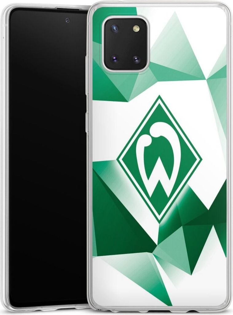 DeinDesign Slim Hülle für Samsung Galaxy Note 10 lite Silikon Case Ultra Dünn Handyhülle Offizielles Lizenzprodukt SV Werder Bremen Tarnmuster