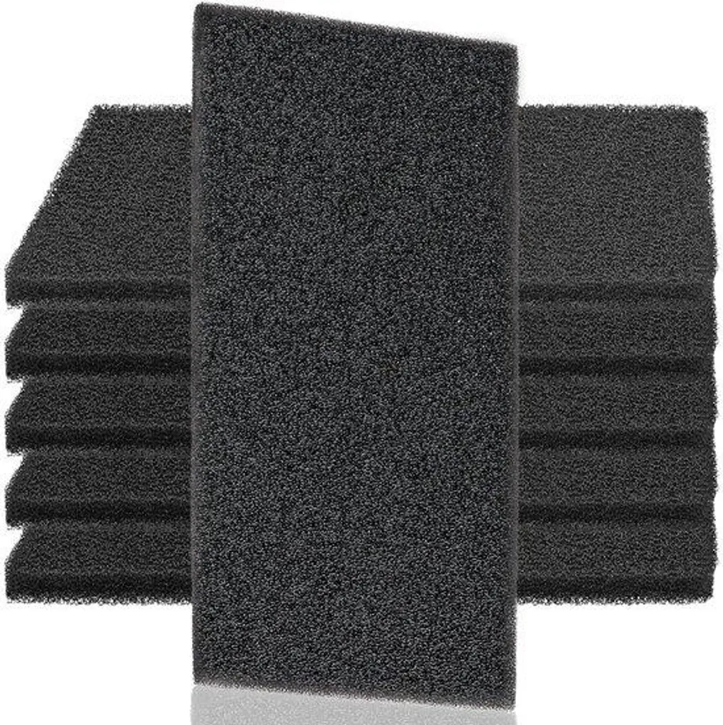 Filtres de rechange 225 x 107 x 8 mm - Pack 6 mousses haute densité