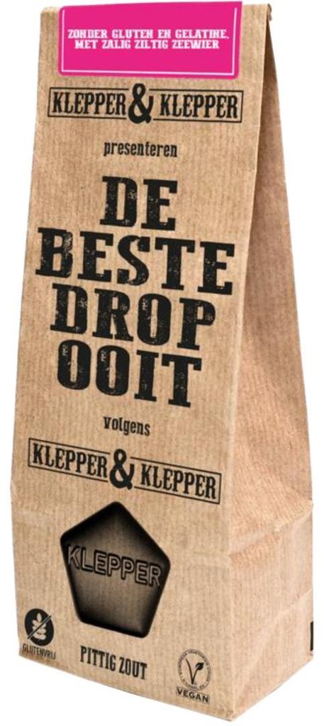 Klepper&Klepper De Beste Drop Ooit Pittig Zout (200 gr) Productafbeelding 