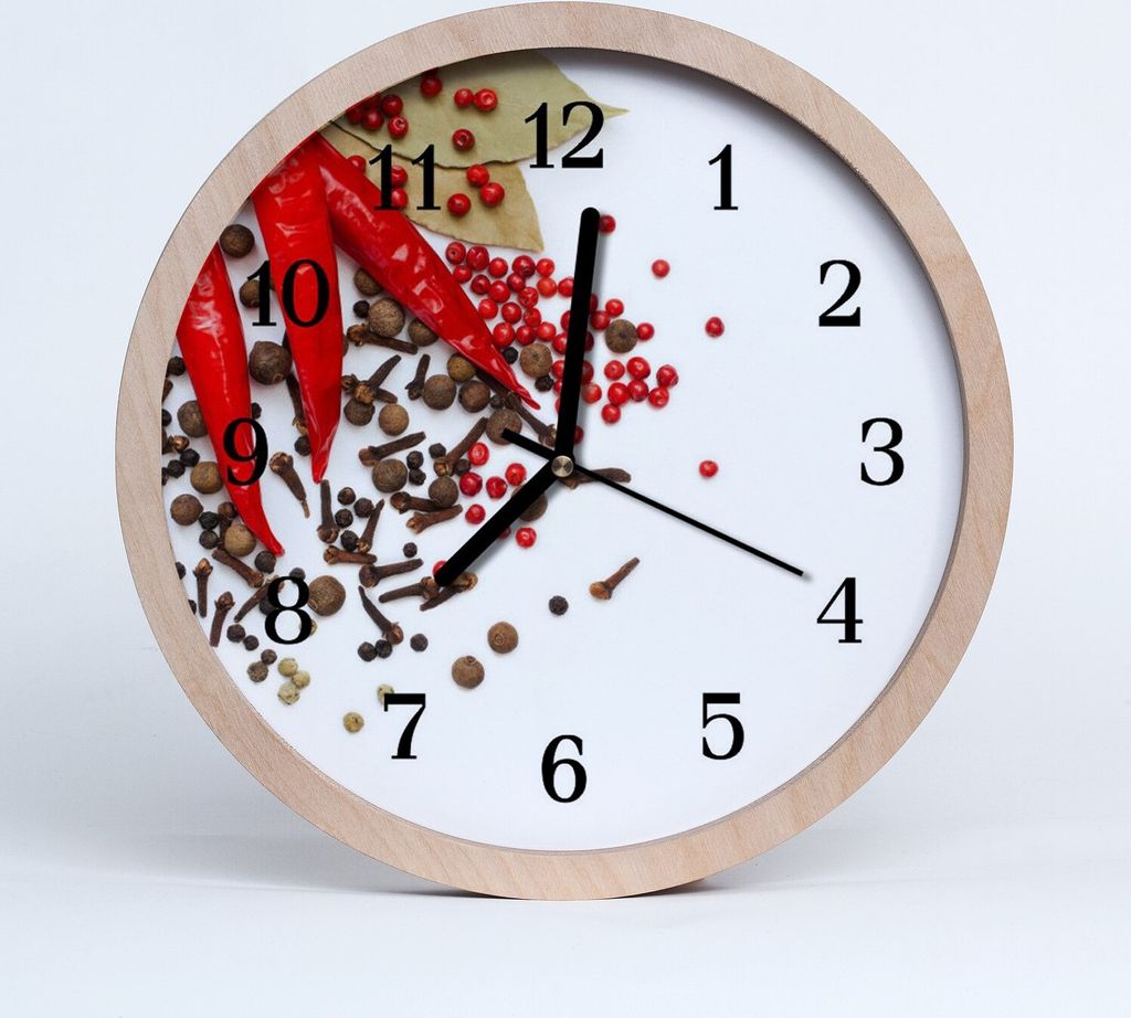 Holzuhr 20fi cm wanduhr - Chili-Pfeffer