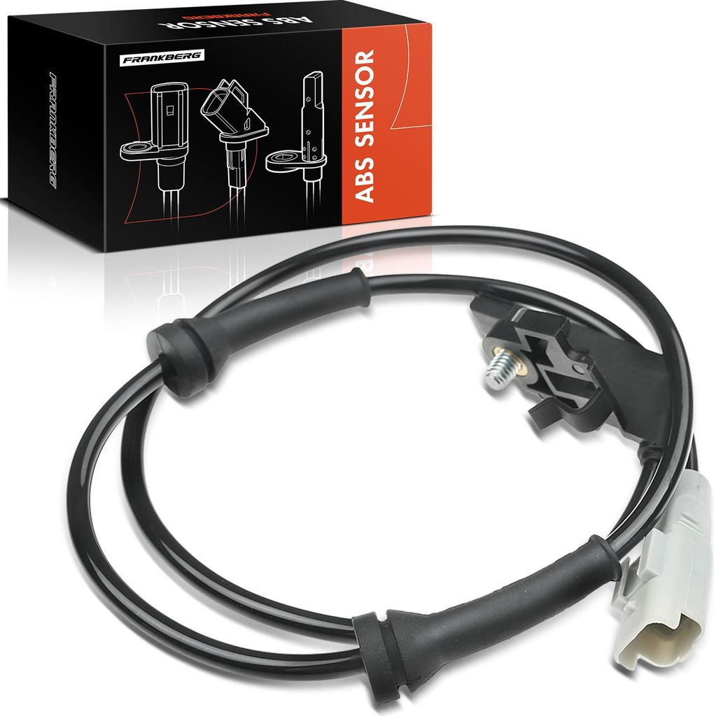 Frankberg 1x ABS Sensor Hinterachse beidseitig für Citroën C4 Coupe I Stufenheck Peugeot 307 Break CC SW Kasten/Kombi