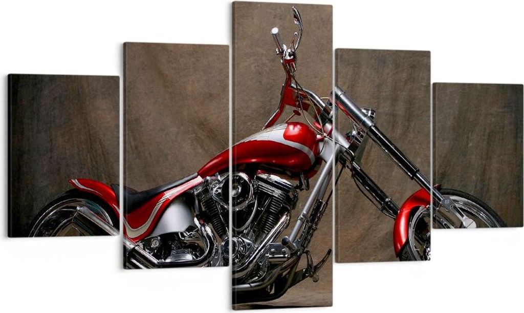 Bild auf Leinwand - Leinwandbild - Motorrad Chrom Räder - Produktbild 