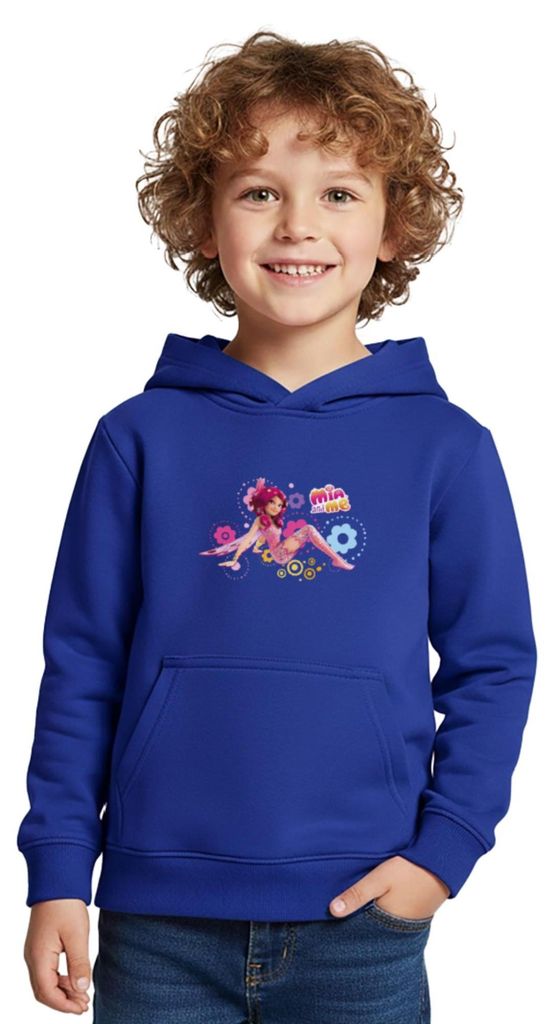 Spreadshirt Mia and Me Elfe Mia Sitzt In Blumen Kinder Premium Hoodie, 158/164 (12 Jahre), Royalblau