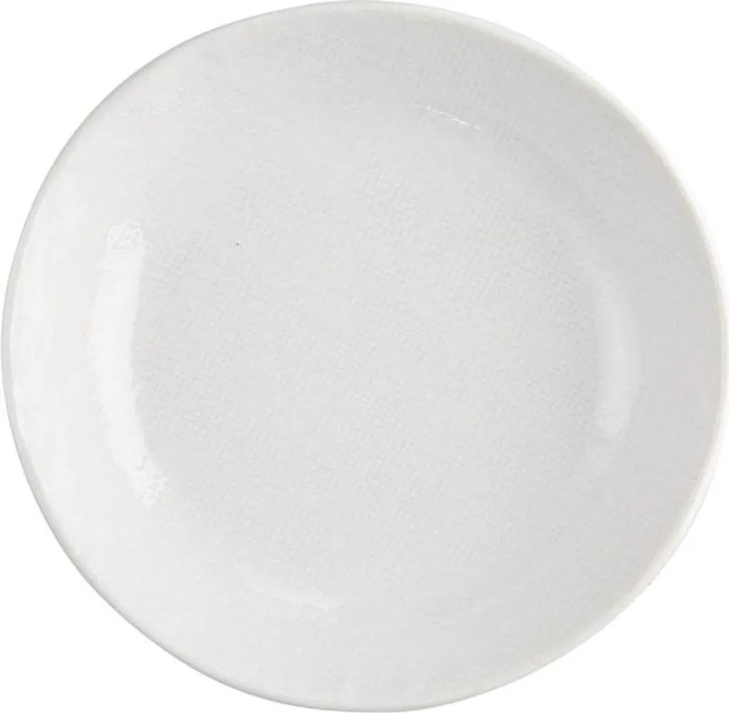Coupe Olympia Denim Blanche 220mm - Lot de 6 Coques en Porcelaine