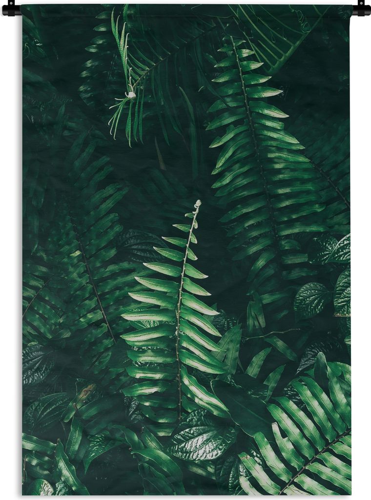 MuchoWow Wandteppich Wandbehang Blätter - Dschungel - Natur - Tropisch - Pflanzen 120x180 cm Tapisserie Dekoration Wandtuch - Schlafzimmer - Dek...