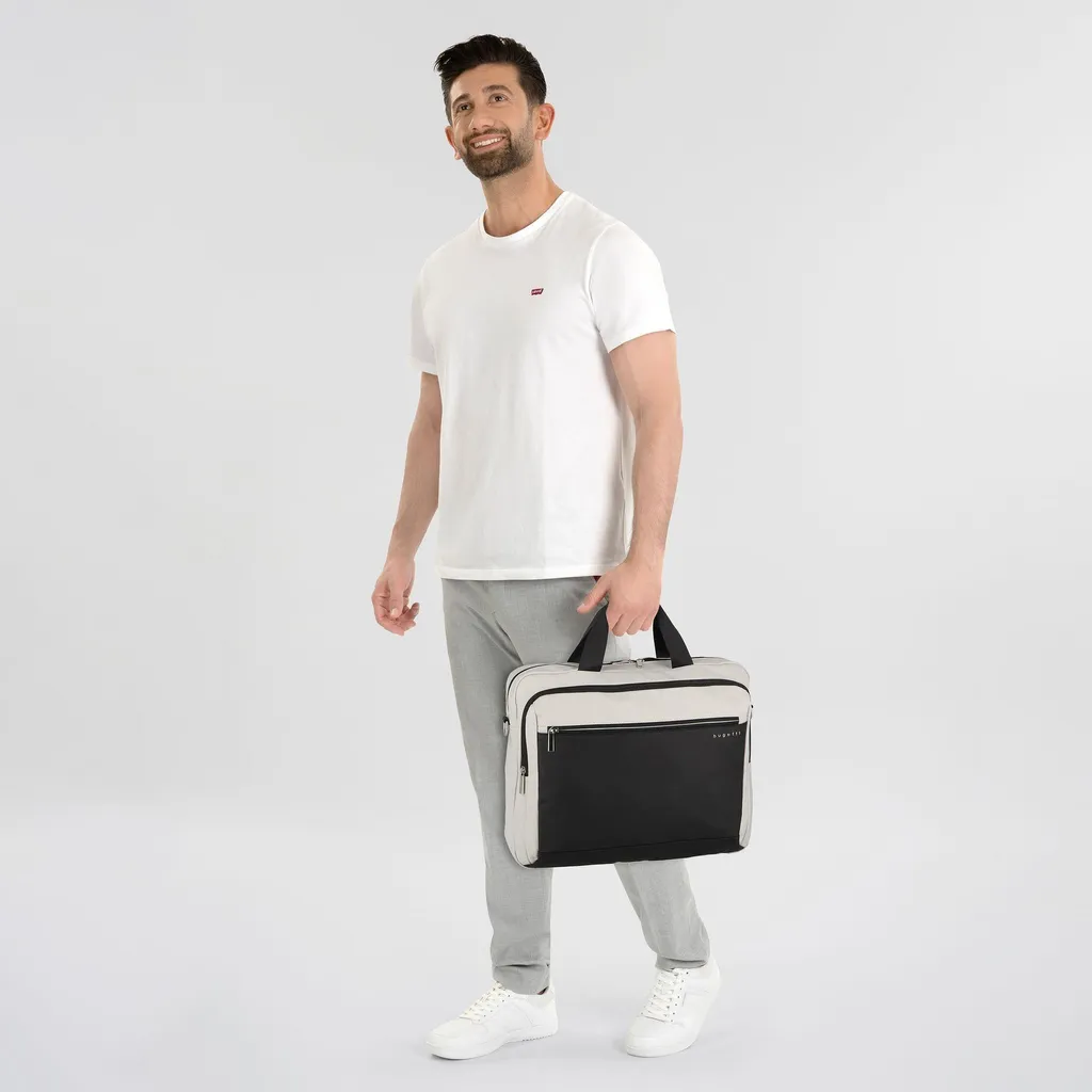 Sac ordinateur portable bugatti mallette antichoc anti-mal de dos
