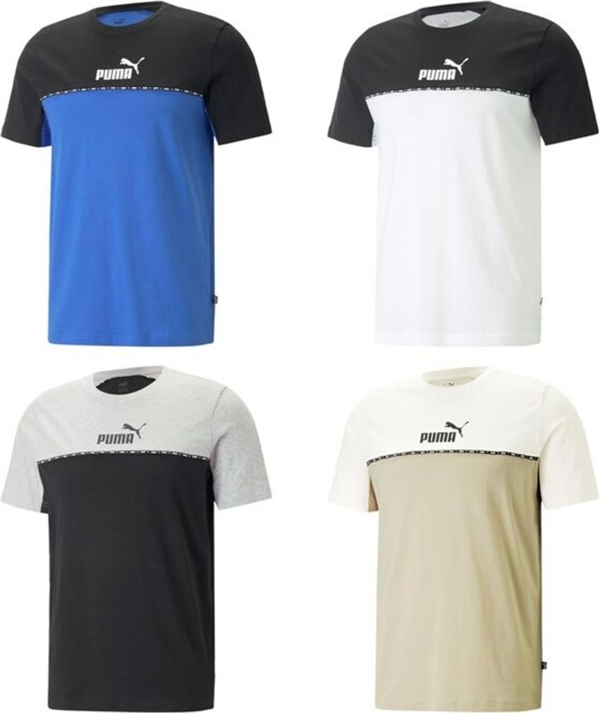 Puma Herren T-Shirt ESS Block X Tape Tee Größe S bis XXL Farbwahl NEU