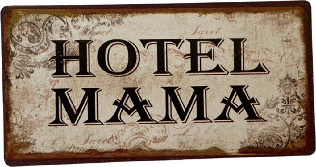 Kühlschrankmagnet im Antik Look - Hotel Mama - Magnet