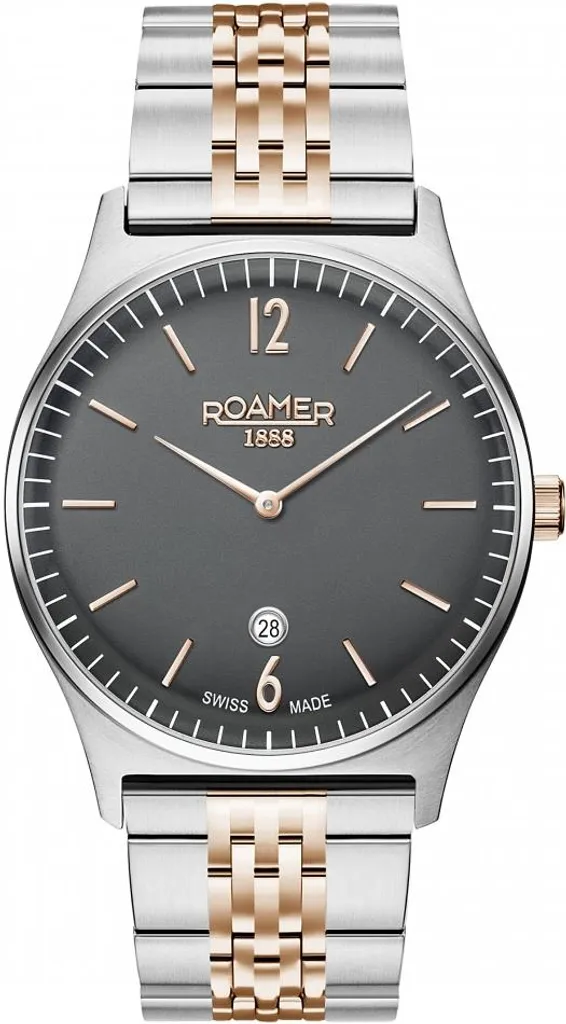 Montre Roamer Elements 40 mm Verre Saphir et Bracelet Acier Inoxydable
