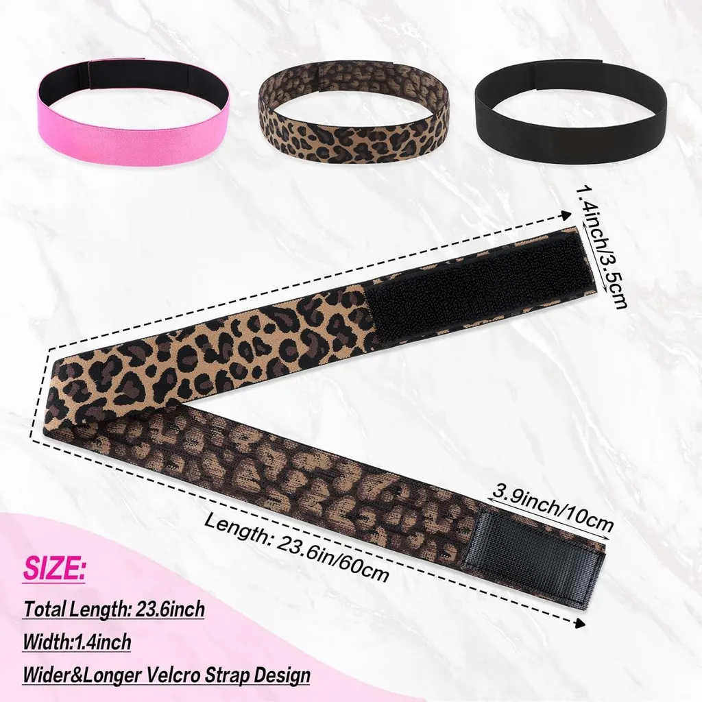 3 Fasce Elastiche Per Parrucca In Nylon – Per Fissare Pizzo E Baby Hair, Regolabili, Riutilizzabili