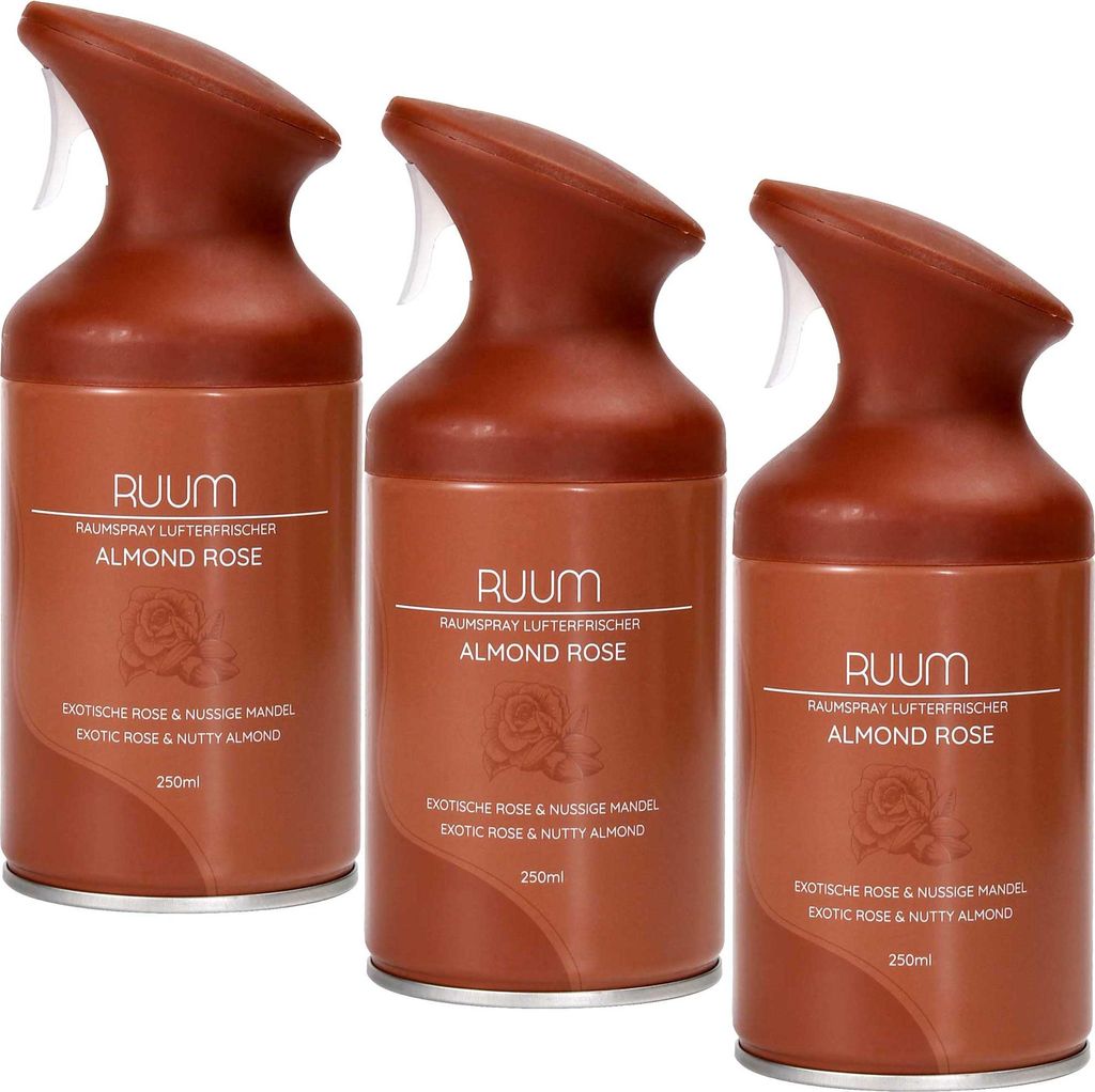 RUUM Raumduftspray  Almond Rose (3er Pack) je 250ml Produktbild 