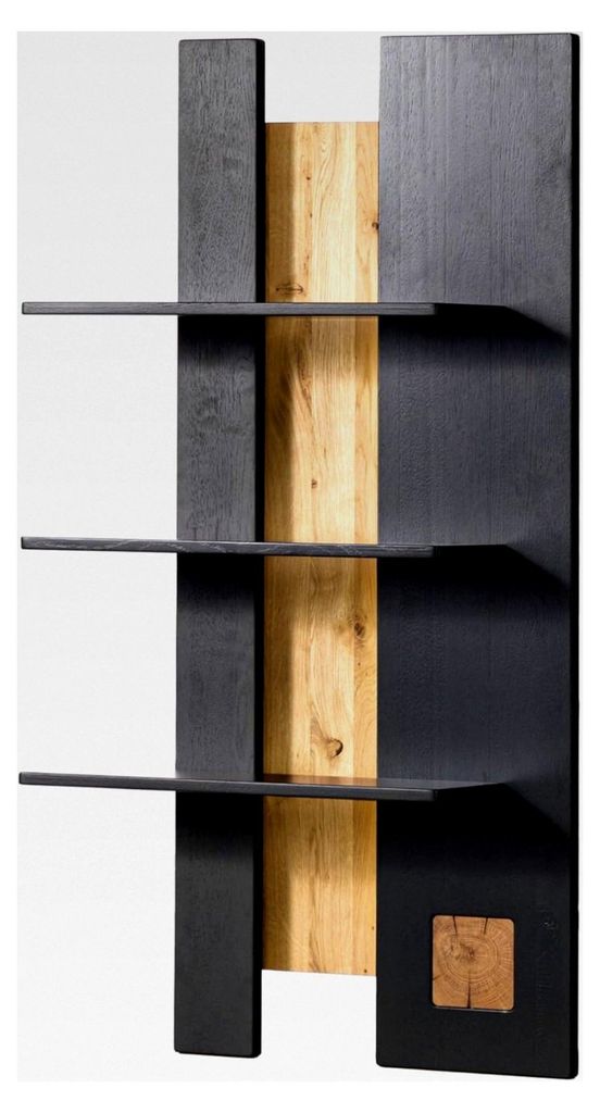 Wandregal 58x21,5x110 Wildeiche Natur geölt/lackiert
