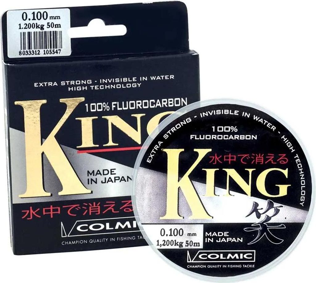 Colmic King Flurocarbon 50 M Durchsichtig 0.148 mm Durchsichtig 0.148 mm