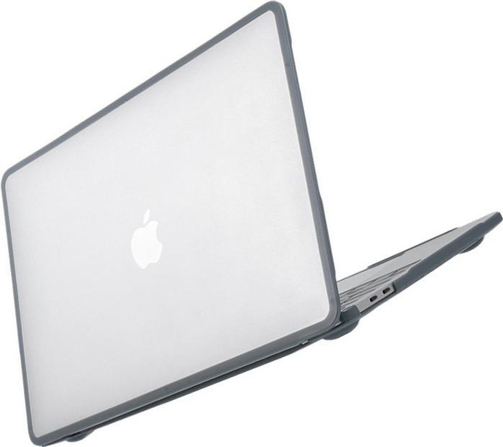 INF Schutzhülle für MacBook Pro 14 A3112 A3401, Kunststoff TPU, Transparent Schwarz