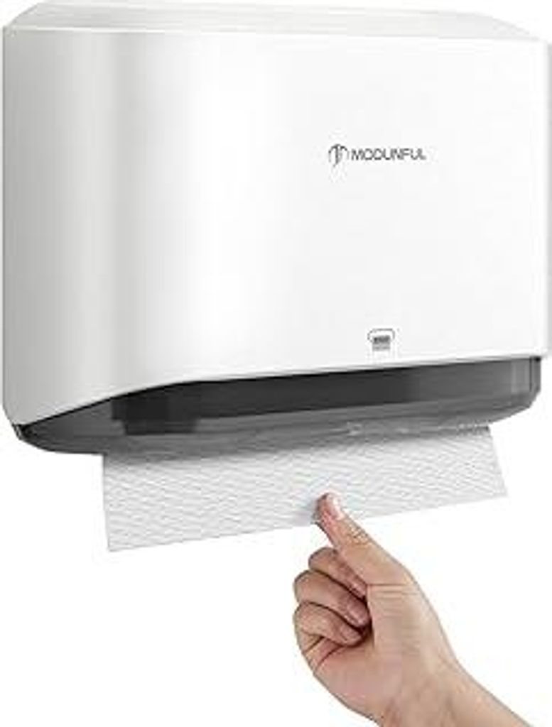 modunful Paper Towel Dispenser Wall Mounted Papierhandtuchspender Ohne Bohren zur Wandmontage, Handtuchspender für Z/V-Falz M Gefaltet Papierhandt...