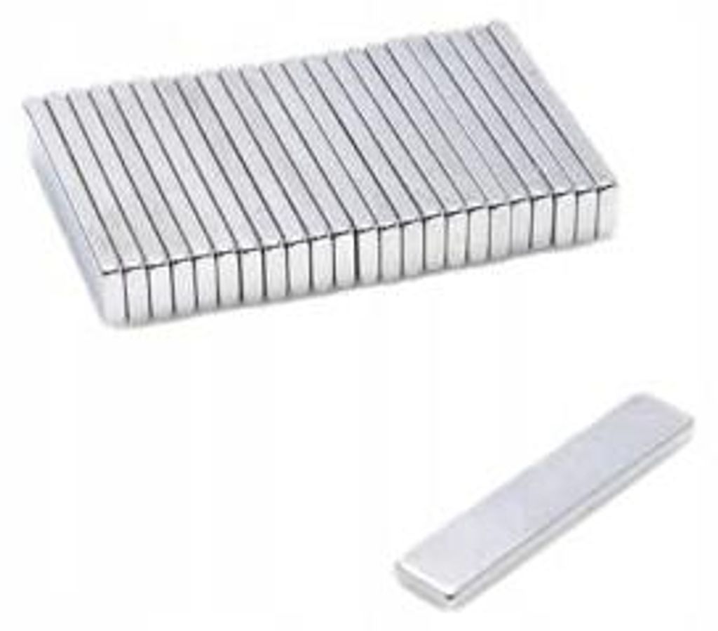 Top Magnesy - 50 Stück Neodym Magnete 30x6x2 mm N38 - extra starke Haftmagnete für Montage, Werkstatt & Industrie