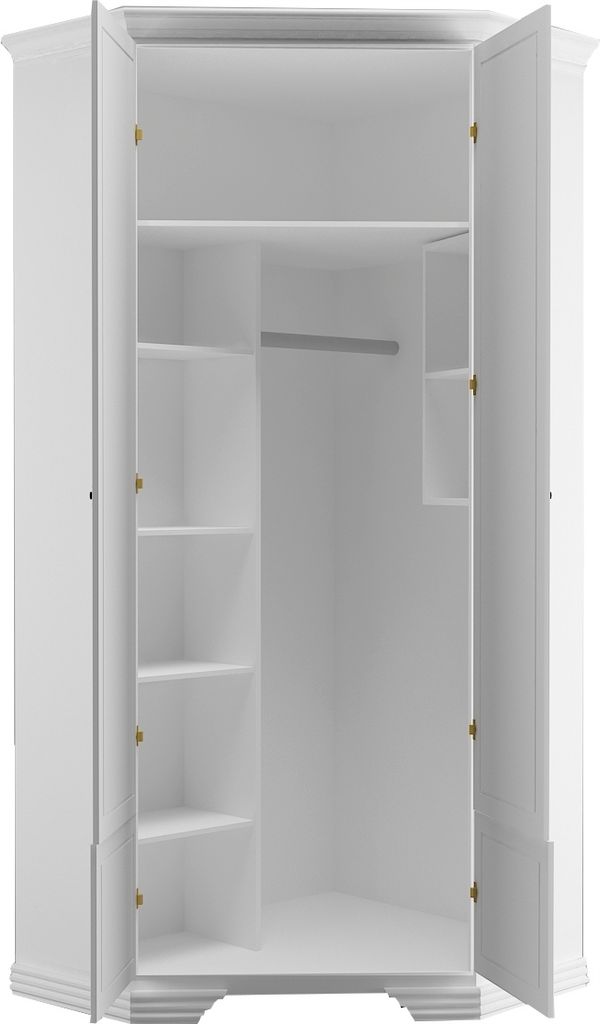 Veľká rohová skriňa, biela, PREMIUM, police, 98 x 225 cm, Obrázok produktu 16