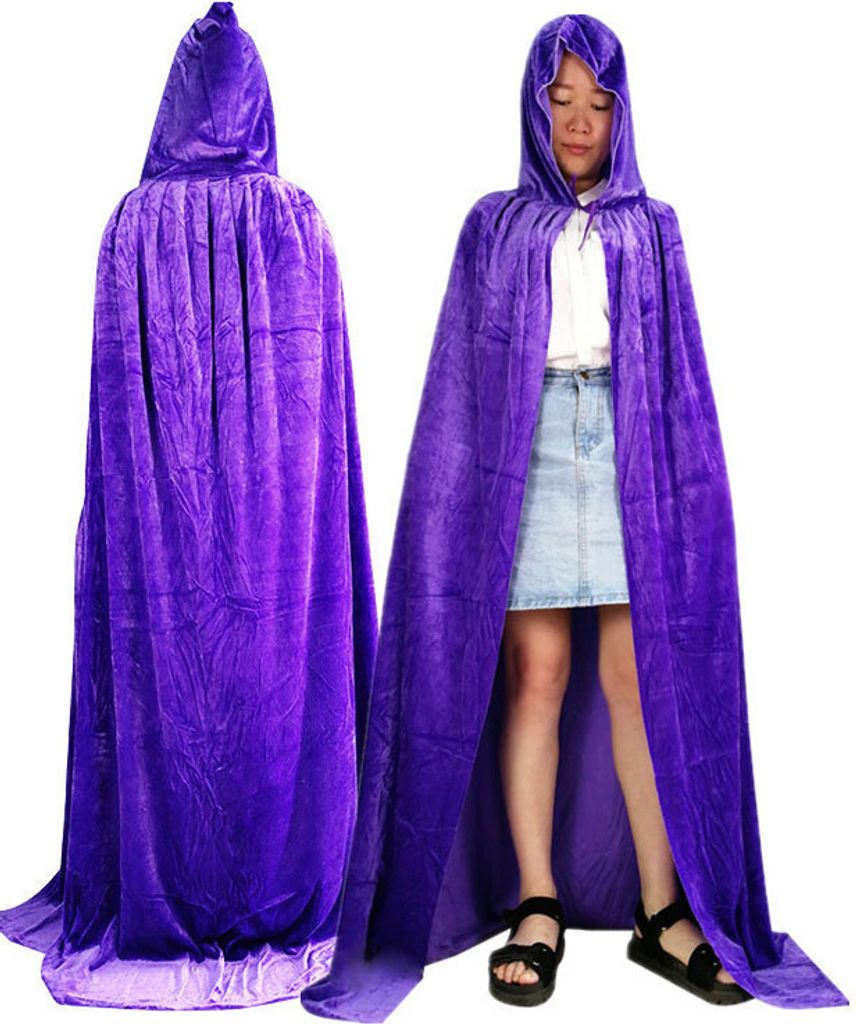 Halloween Kinder Cosplay Halloween Kostüm Mentel Cape Party Mantel Halloween Outfits Kleinkind, lila, 90cm