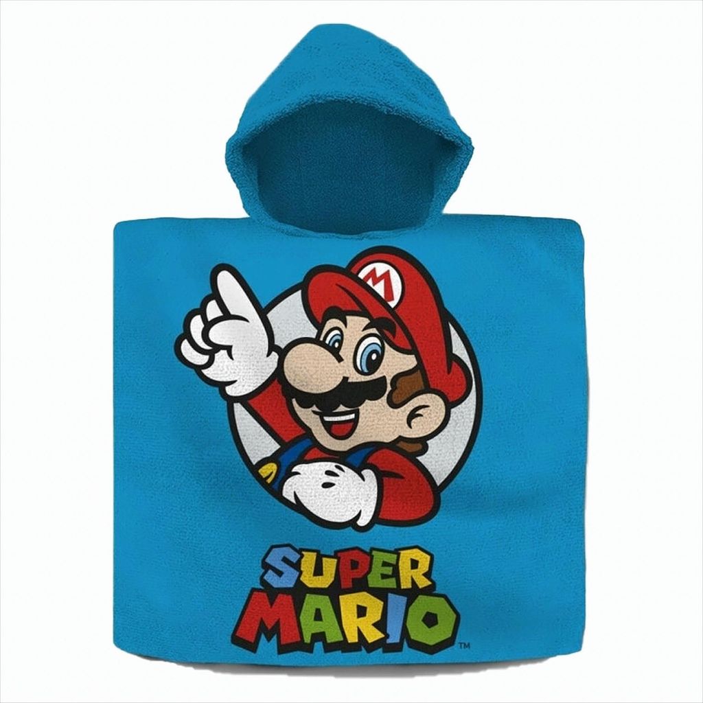 Super Mario Bros. Baumwollponcho Handtuch Produktbild 