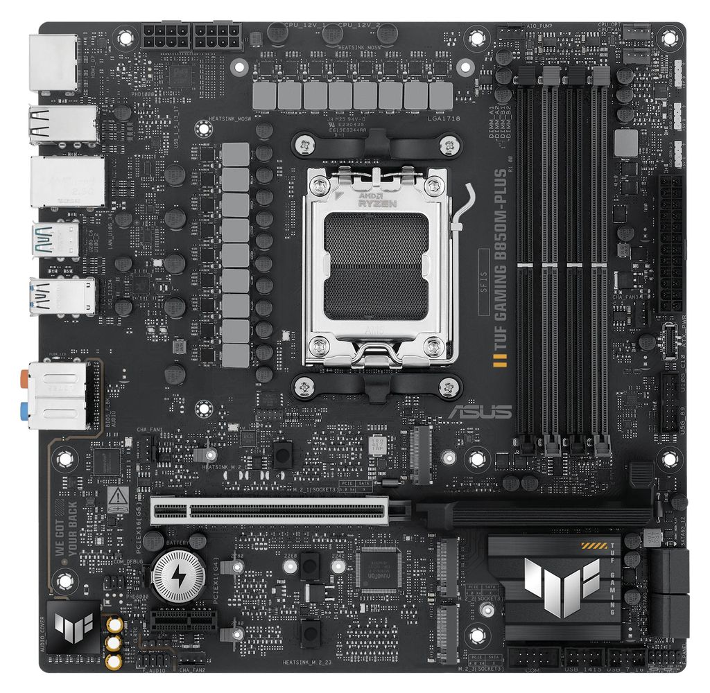 ASUS TUF GAMING B850M-PLUS AMD B850 Sockel AM5 micro ATX Produktbild 