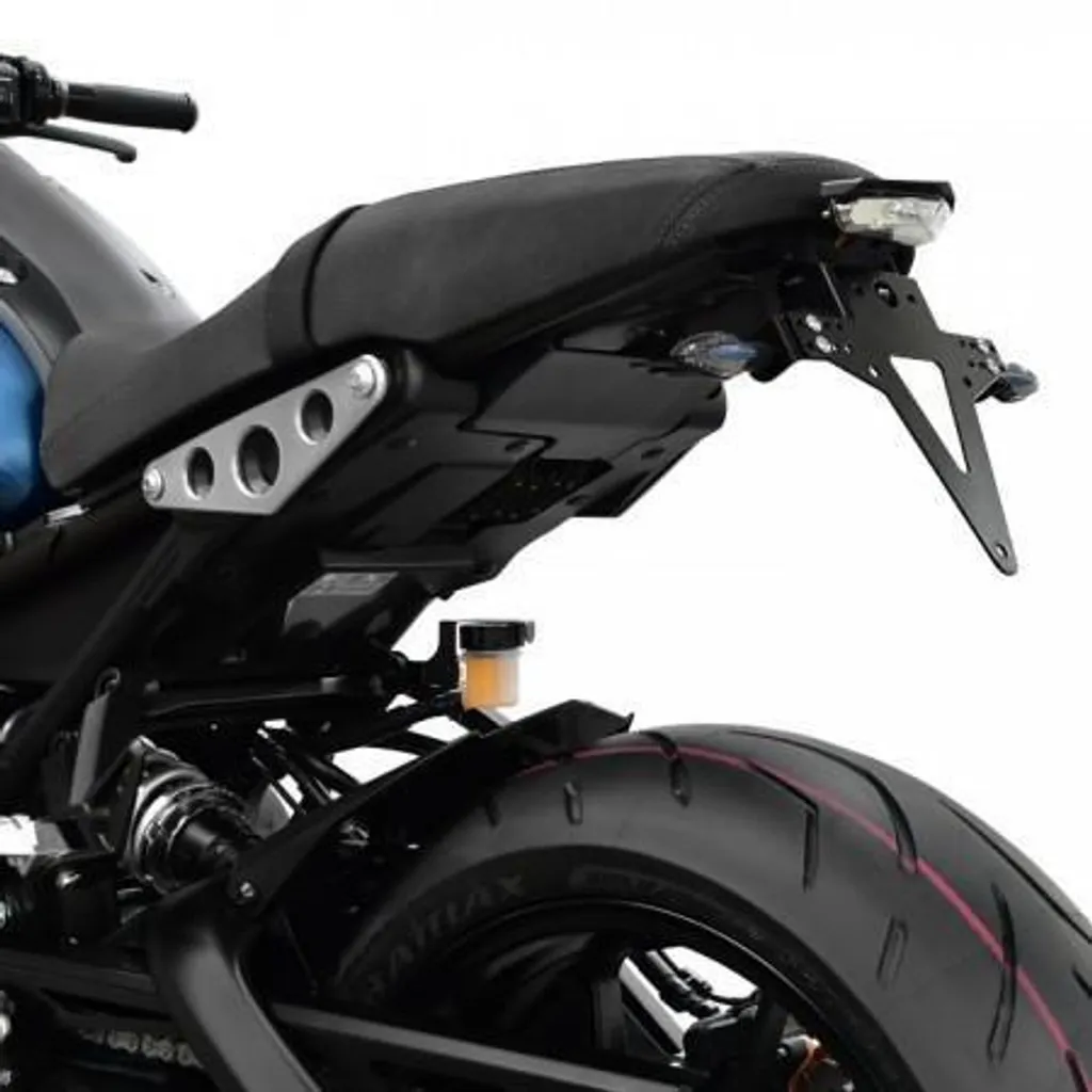 Support de plaque Yamaha XSR 900 16-21 pour look Café Racer épuré noir