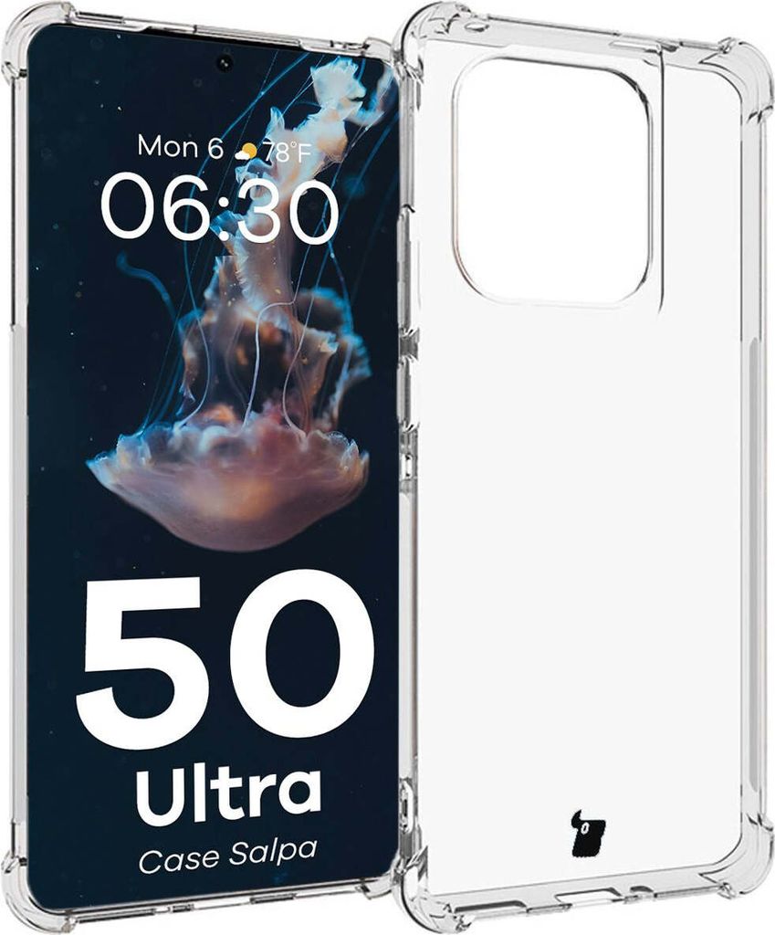 Elastyczne etui Bizon Case Salpa do Motorola Edge 50 Ultra, przezroczyste