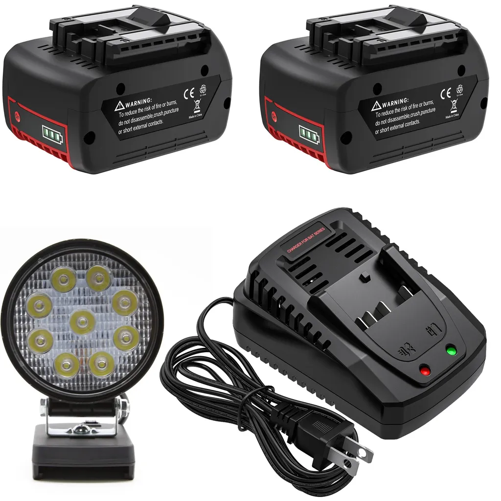 Batterie 18V 6,0Ah avec protection multi-niveaux et chargeur intelligent