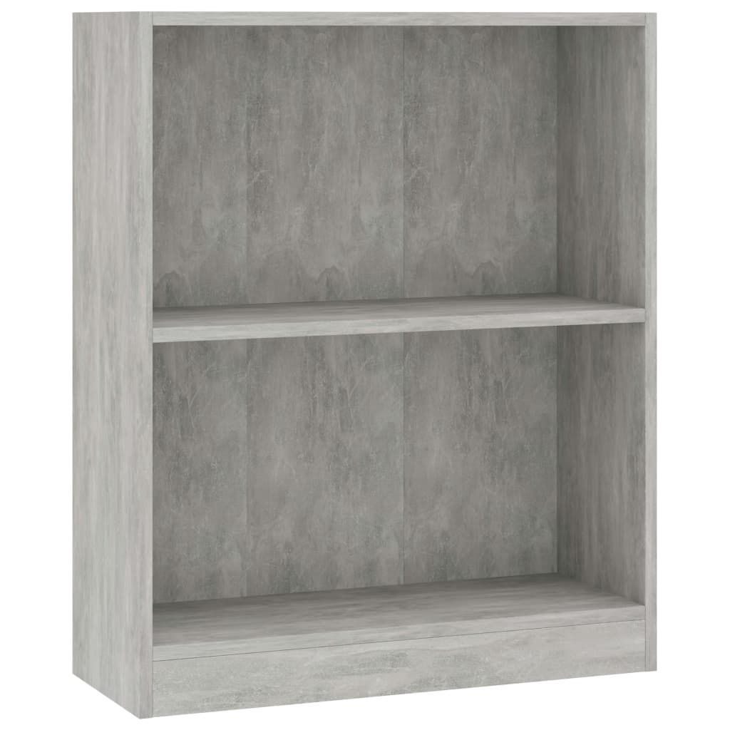 vidaXL Bücherregal Betongrau 60x24x76 cm Holzwerkstoff Produktbild 