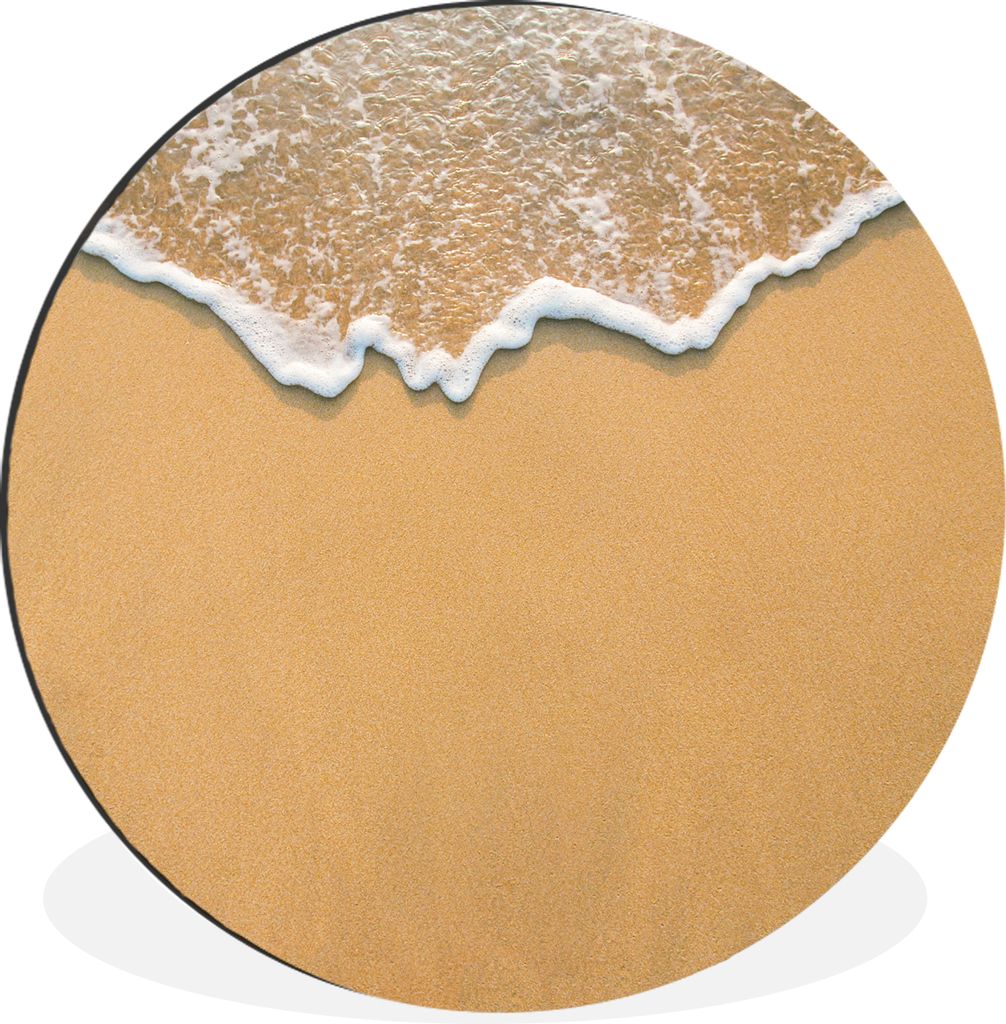 MuchoWow Aluminium Wandkreis Strand - Sommer - Meer Ø 90 cm Wanddeko Modern Wohnzimmer - Mauerkreis - Wandbilder - Runde Bild - Bild aus Alumini...