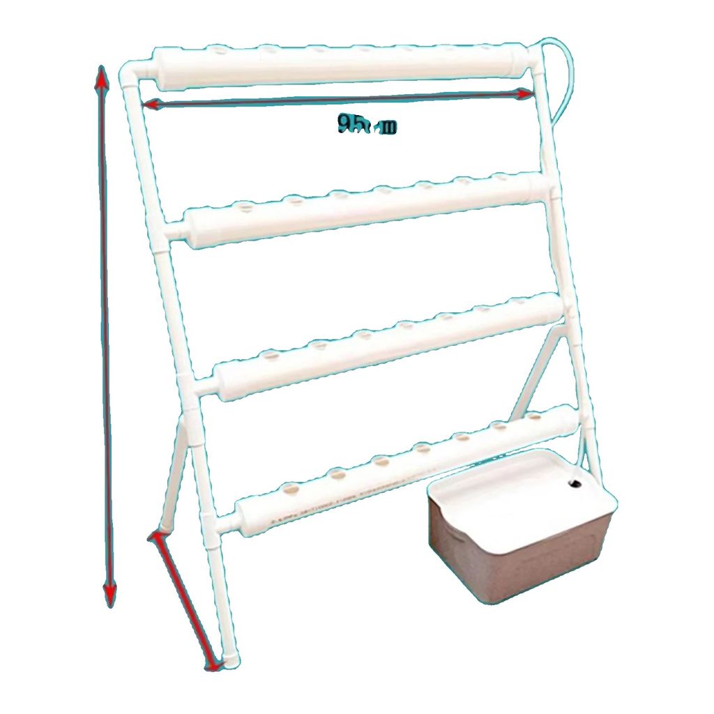 Hydroponisches Anbauset, 36 Löcher, PVC-Wasserrohr, 95 * 45 * 100 cm, 220V/50HZ, 32mm Öffnung