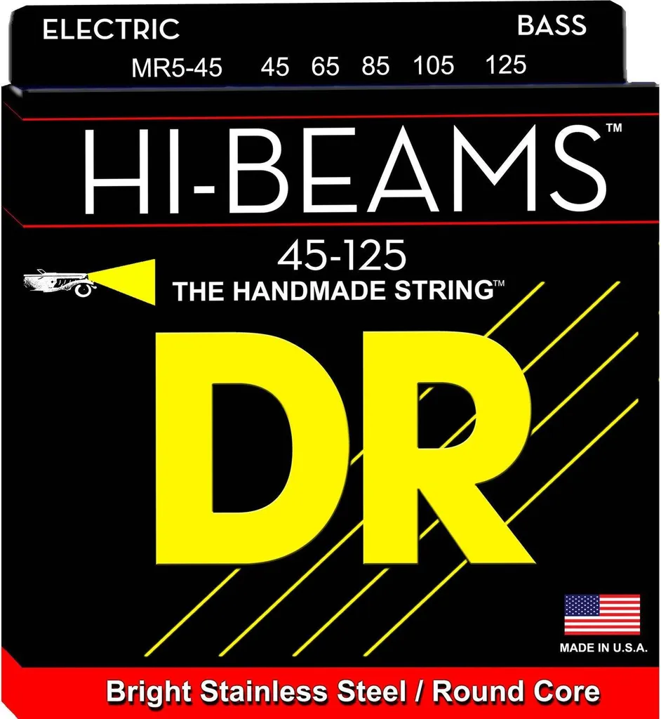 Cordes Basse 5 Cordes DR Strings MR5-45-125 pour Scène et Studio