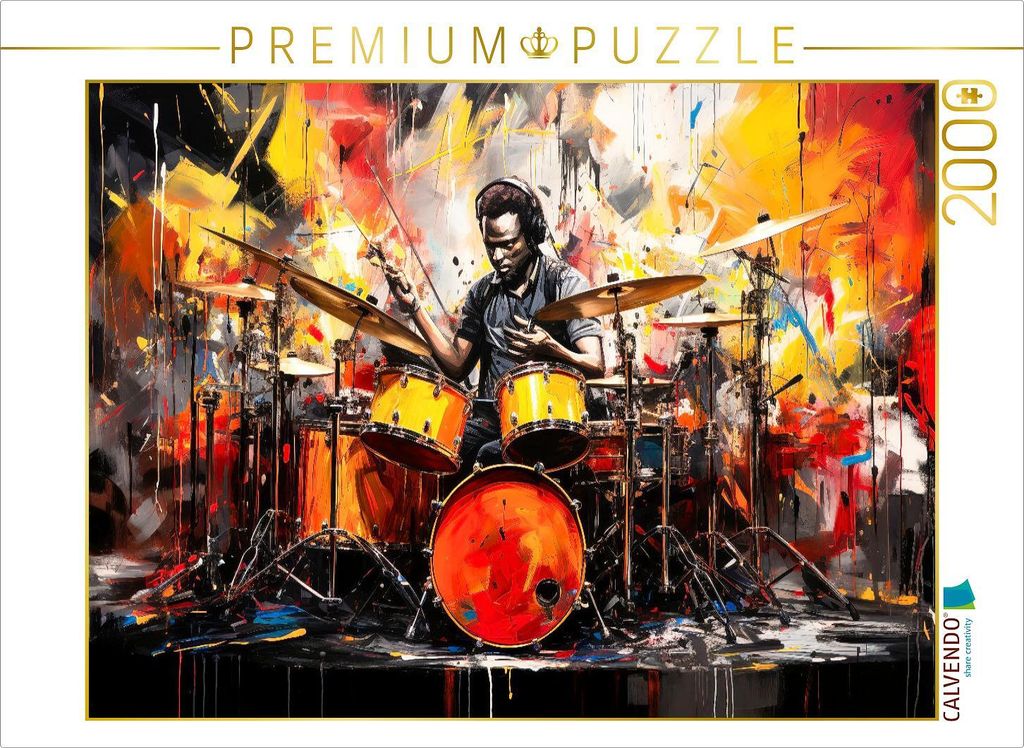 CALVENDO Puzzle Schlagzeug, Musik und kreatives Design Produktbild 