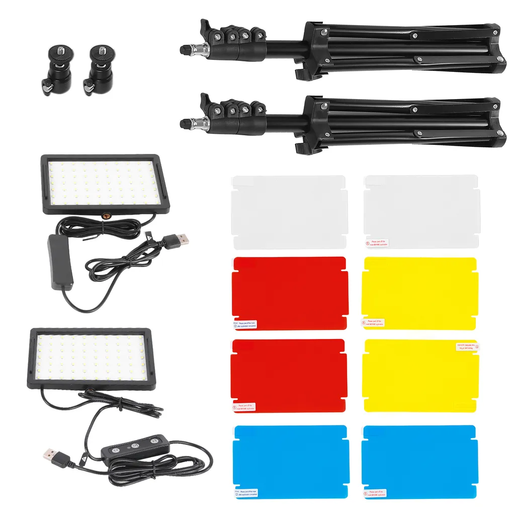 Éclairage LED pour Vlogging et Selfie avec Trépied de Bureau Stable - 5