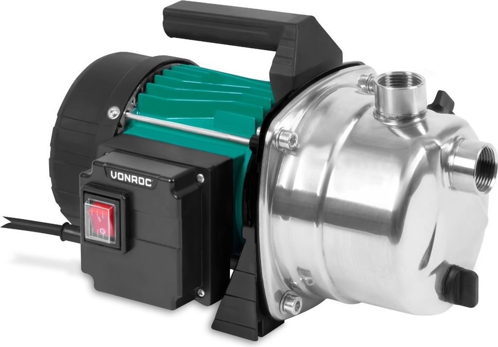 Vonroc Gartenpumpe selbstansaugend - Wasserpumpe 1000W, Produktbild 