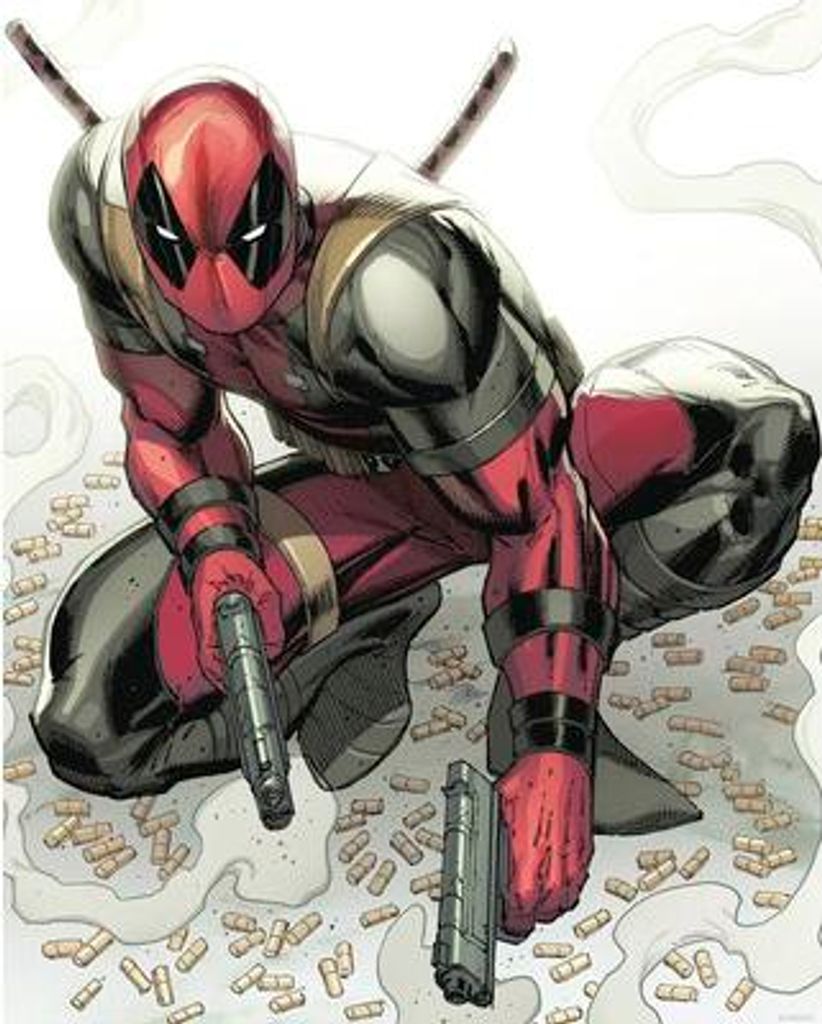 Poster Marvel Deadpool Bullets 40x50 cm