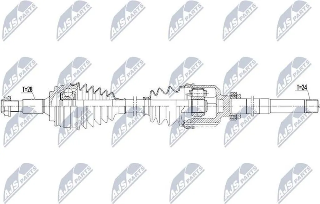 Réparer la transmission de votre 308 avec l'arbre NTY OE 9810710780