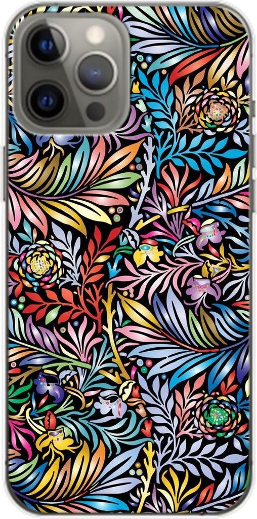 König Design Hülle kompatibel mit Apple iPhone 14 Plus Kunststoff Soft Handyhülle - Handy Case Blumenmuster