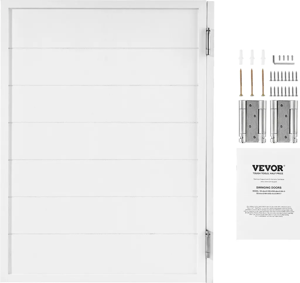 Porte de Saloon Robuste 106 cm de Haut avec Système de Fermeture Rapide