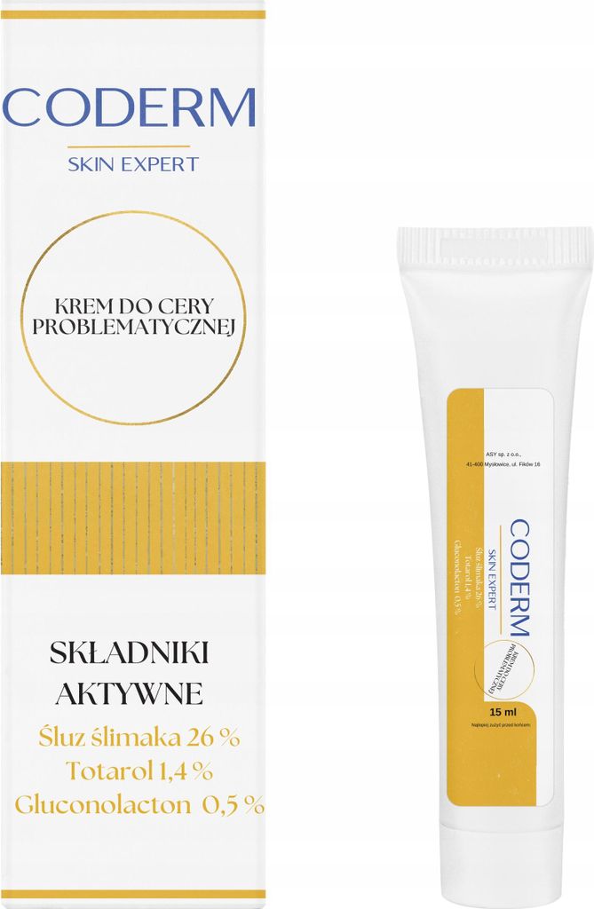 CODERM Creme für problematische Haut mit Schneckenschleim 26% 15ml