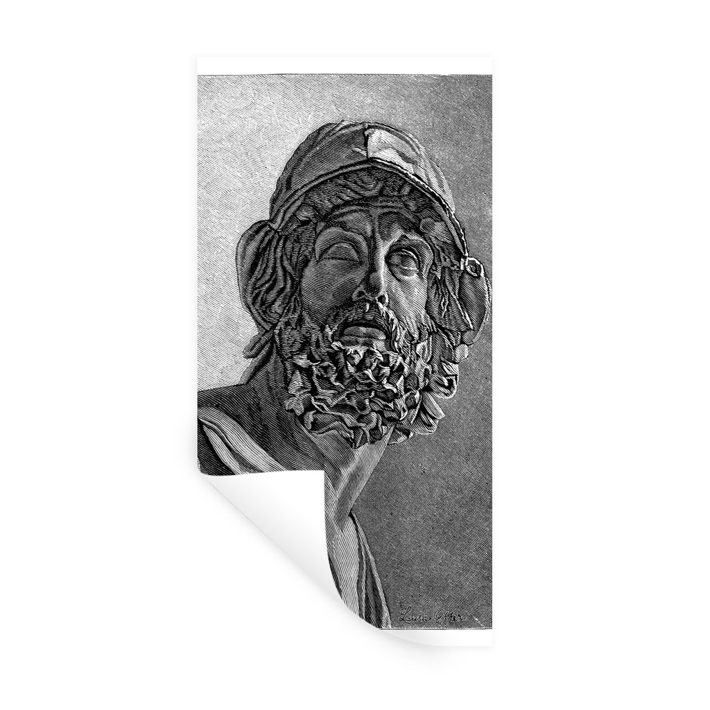 MuchoWow Wandtattoo Wandsticker Wandaufkleber Eine Illustration von Ajax 80x160 cm Selbstklebend und Repositionierbar - Sticker - Dekorfolie