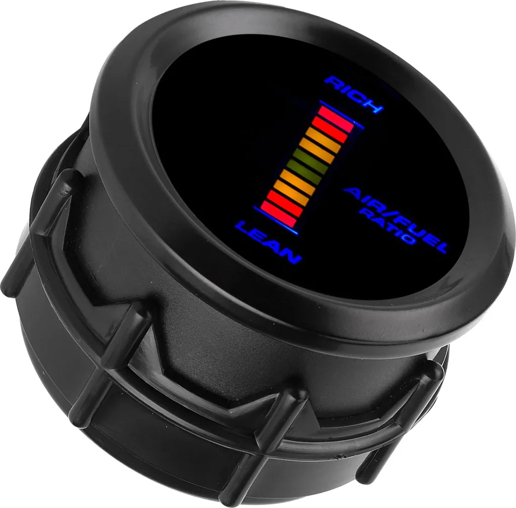 Strumento Misurazione AFR 52mm LED Blu - Kit Universale per Auto