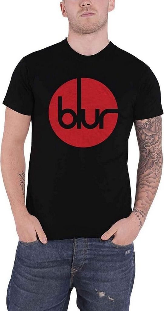 Blur - T-Shirt Logo für Herren/Damen Uni RO6466 (L) (Schwarz)