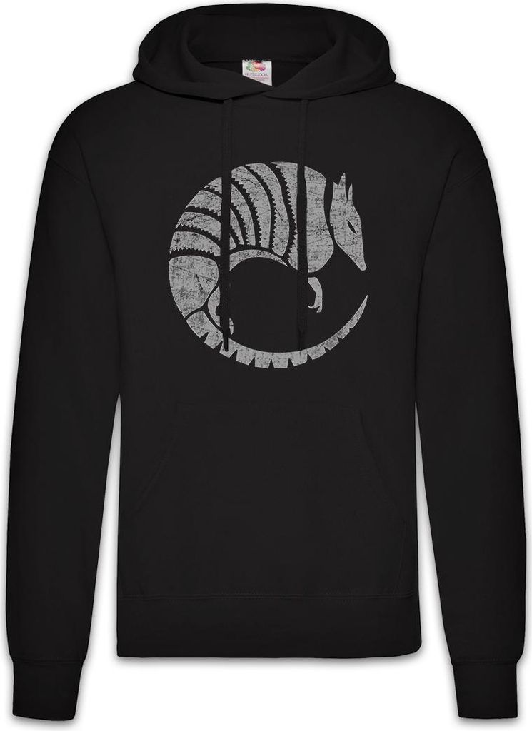 Urban Backwoods Armadillo Territory II, Herren Hoodie, Farbe: Schwarz, Größe: 2XL