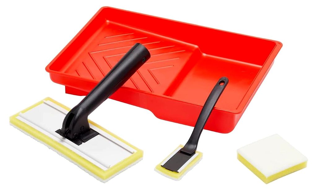 5-teiliges 175 mm Klick-Farbpad-Set, Stoff mit hoher Kapazität für schnelles und präzises Auftragen von Dispersionsfarben auf Innenwänden und -...