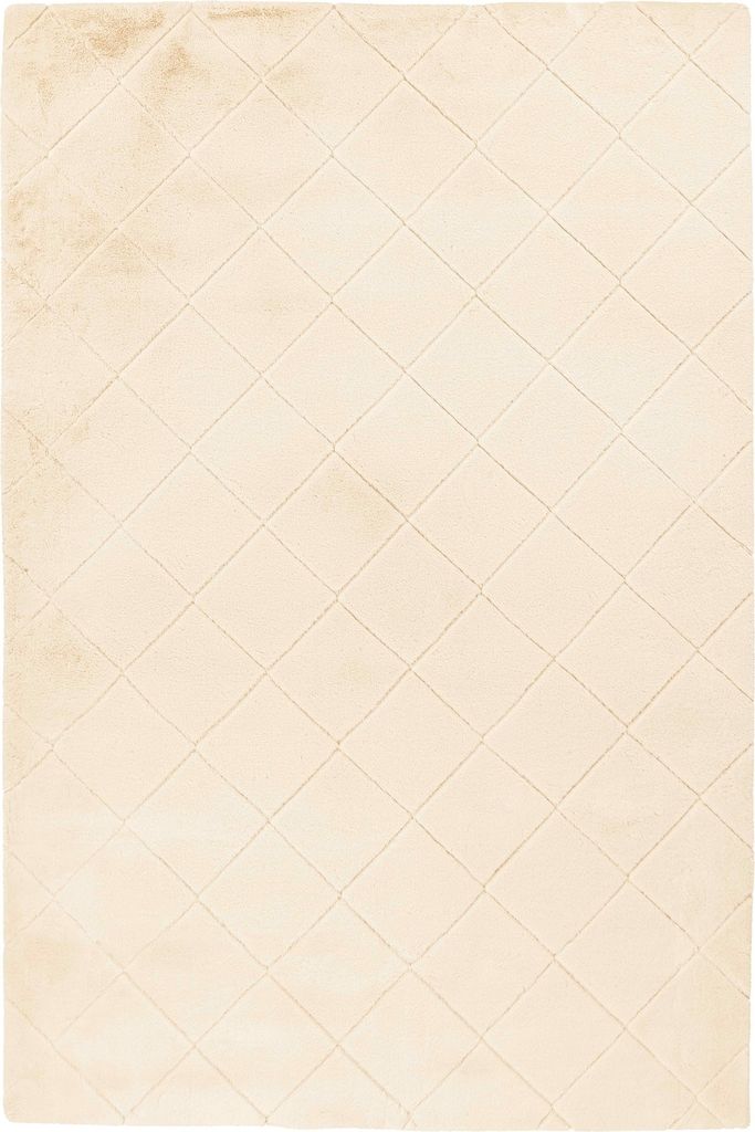 Teppich >Imala< in Creme, 100% Polyester - 150x80cm (LxB)