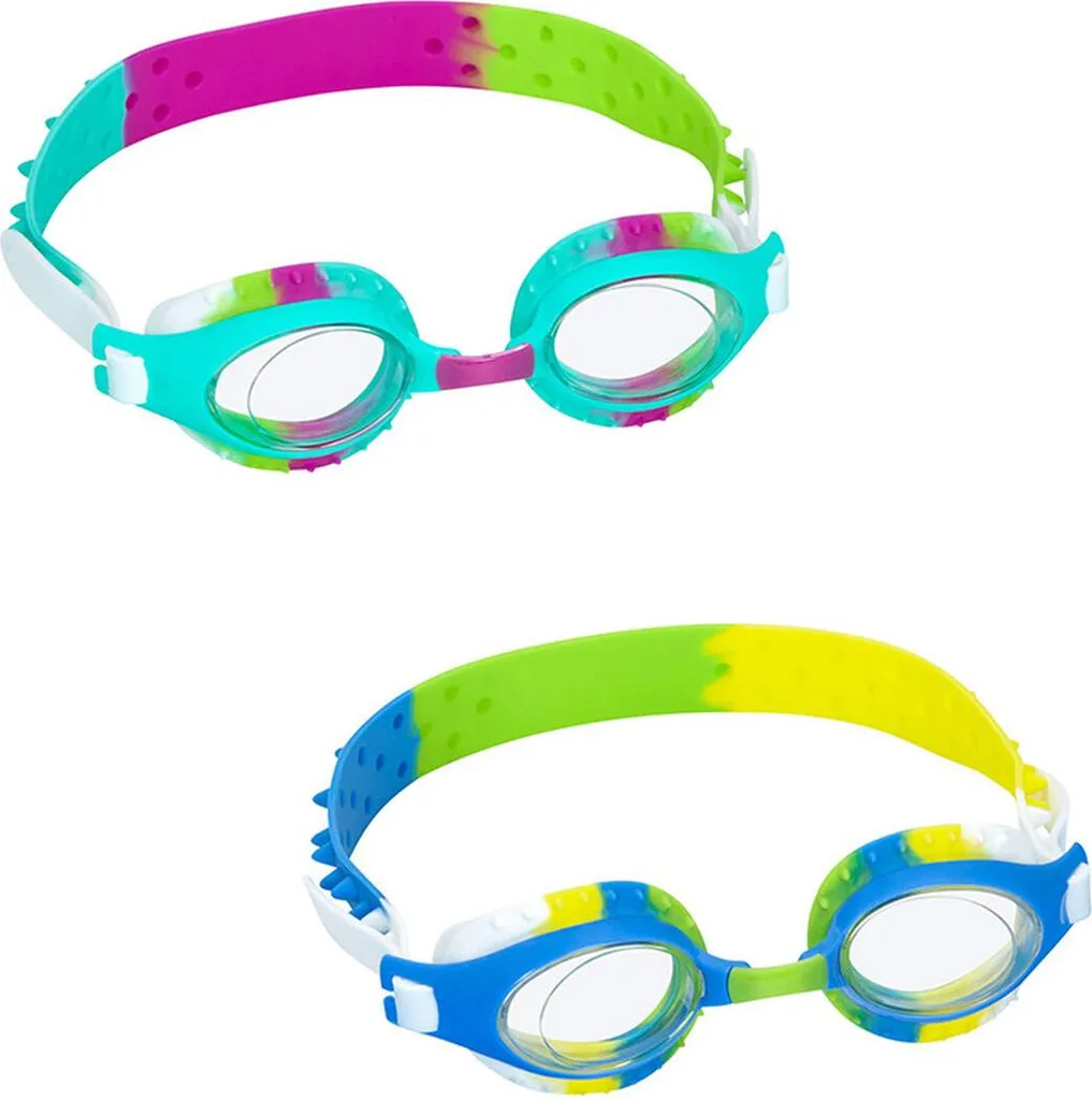 Lot de 3 Lunettes de Natation pour Enfant avec Sangle Silicone Souple