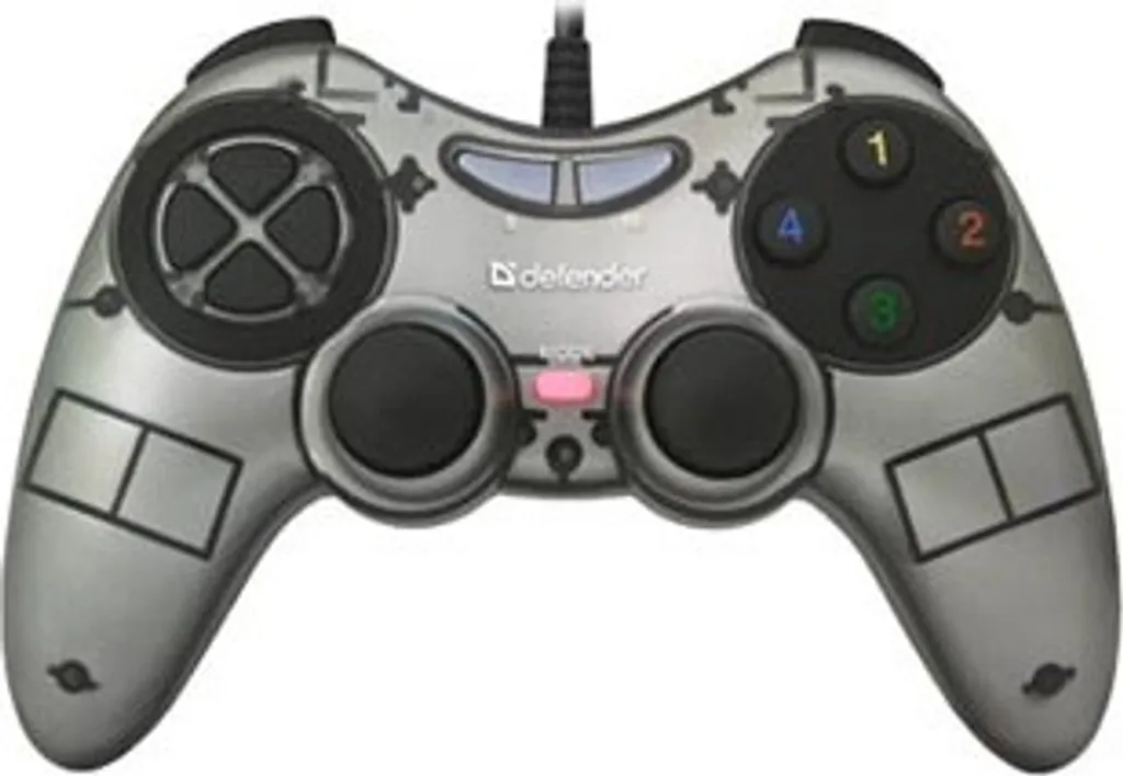 Defender Zoom Gamepad USB Grigio - Controller PC con Vibrazione e 10 Tasti